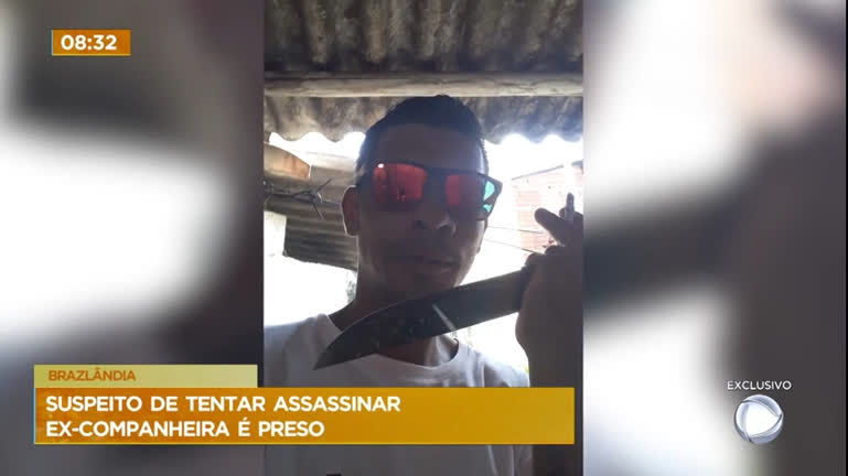 Vídeo: Suspeito de tentar assassinar ex-companheira em Brazlândia (DF) é preso