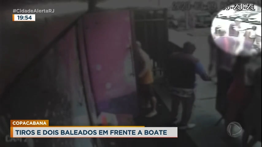 Vídeo: Casal é baleado na porta de boate em Copacabana
