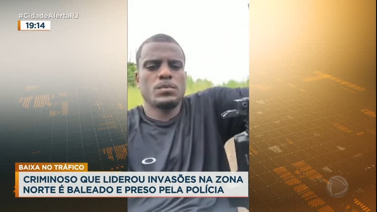 Vídeo: Traficante é baleado e preso por agentes na zona oeste do Rio