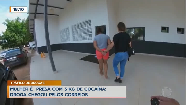 Vídeo: Mulher é presa em flagrante com 3 quilos de cocaína no DF