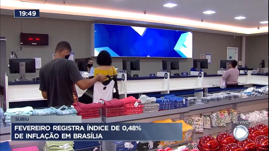Vídeo: Fevereiro registra índice de 0,48% de inflação em Brasília