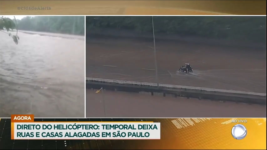 Helicóptero Flagra Ruas E Casas Alagadas Em São Paulo Após Fortes Chuvas Recordtv R7 Cidade 