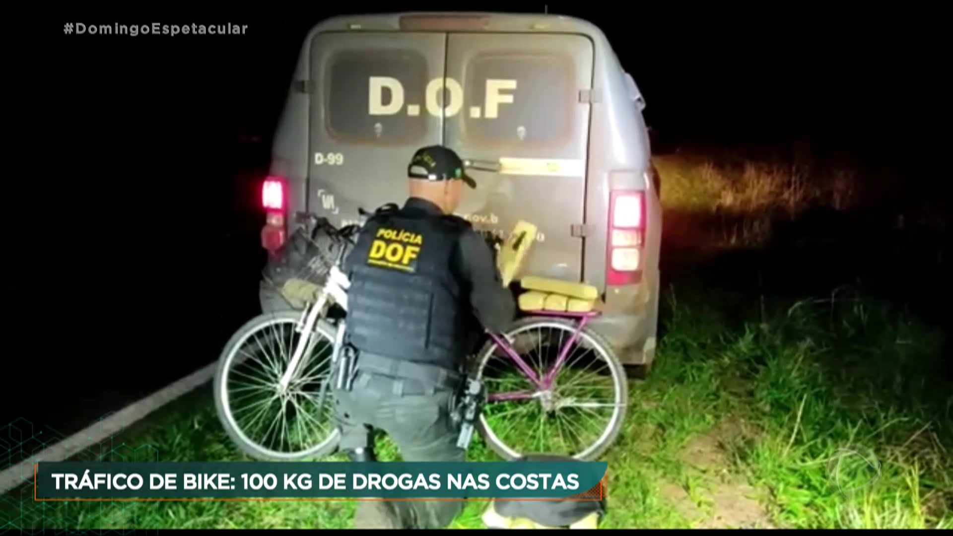 Vídeo: Traficantes usam bicicletas para transportar drogas na fronteira entre Brasil e Paraguai