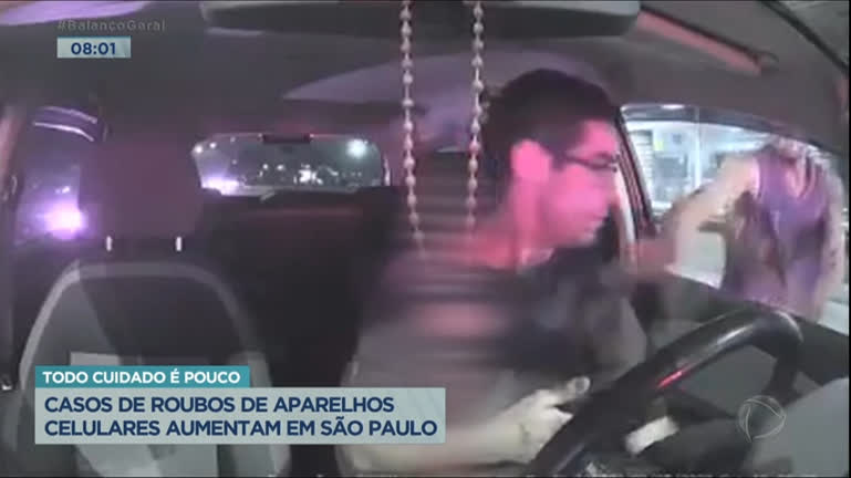 Vídeo: Casos de roubo de celulares disparam em São Paulo