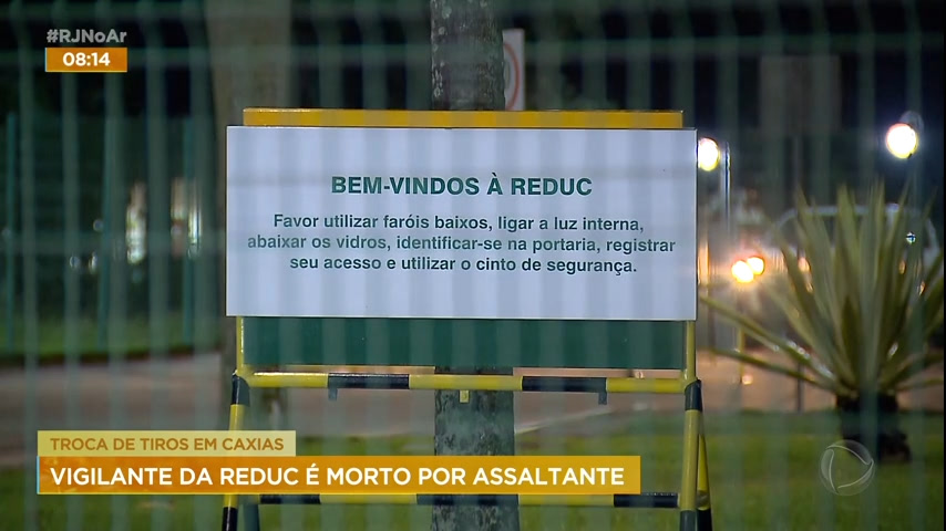 Vídeo: Vigilante de refinaria é morto durante assalto no RJ