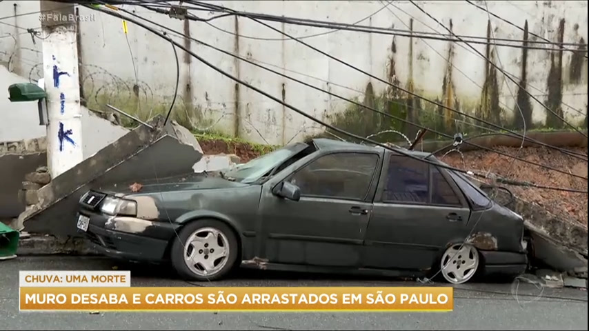 Vídeo: Chuvas deixam uma pessoa morta em São Paulo