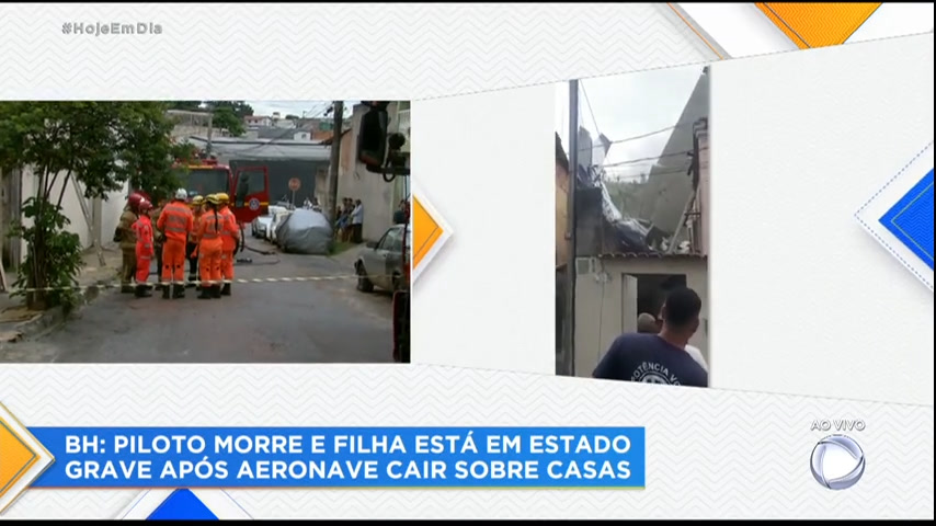 Vídeo: Piloto morre após avião cair sobre casas em Belo Horizonte