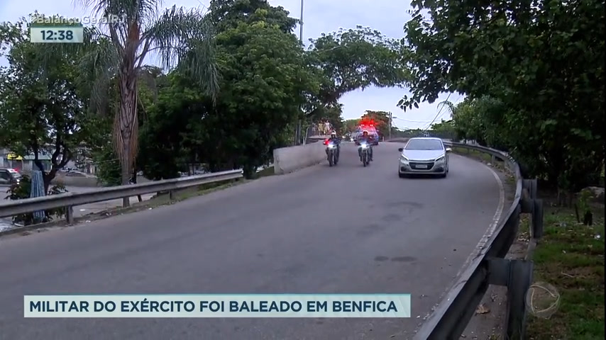 Vídeo: Militar é baleado em tentativa de assalto no viaduto de Benfica