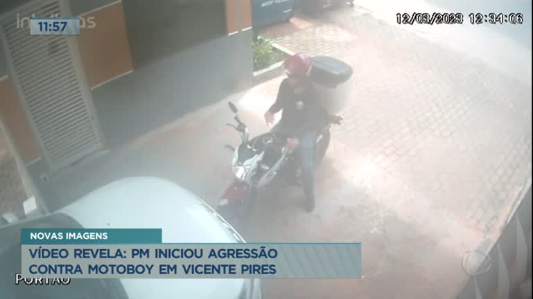 Vídeo: Vídeo: coronel agride motoboy em Vicente Pires (DF)