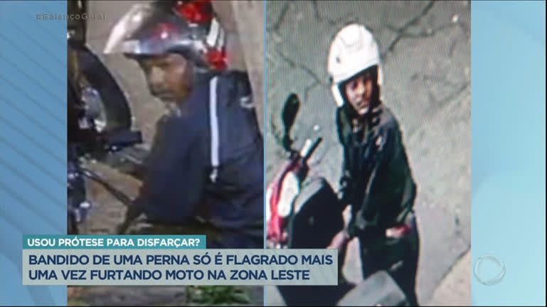 Vídeo: Bandido com uma perna só é flagrado em mais um furto na zona leste de SP