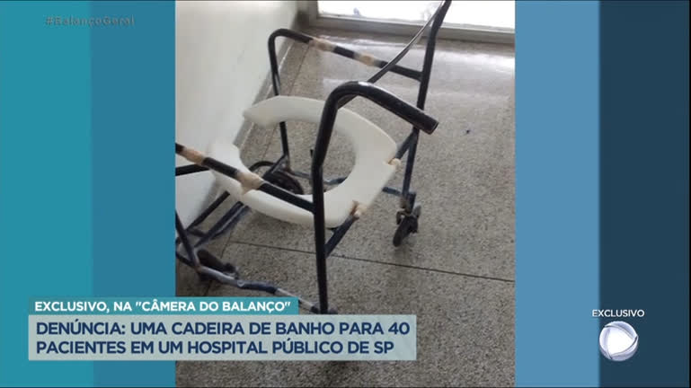 Vídeo: Câmera do Balanço descobre pacientes dividindo cadeira de banho com mais de 40 pessoas