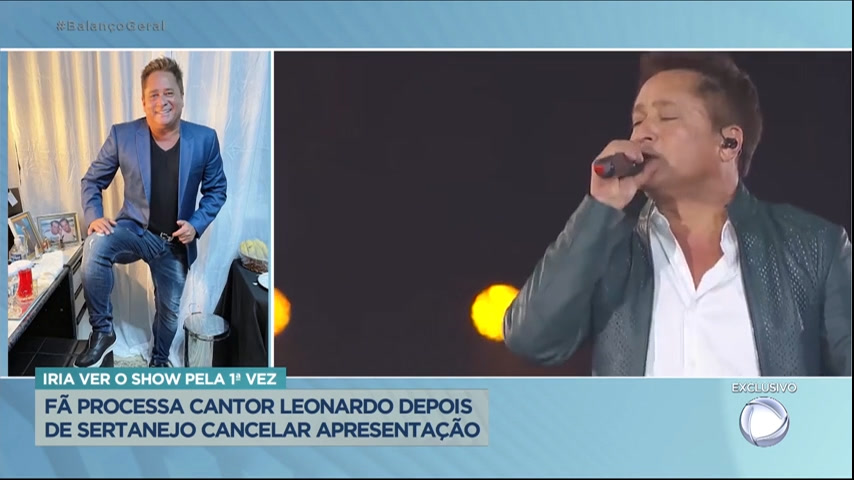 Vídeo: Fã processa Leonardo após show ser cancelado