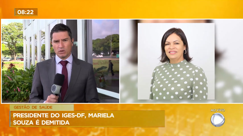 Vídeo: Presidente do Instituto de Gestão Estratégica de Saúde do DF, Mariela Sousa, é demitida