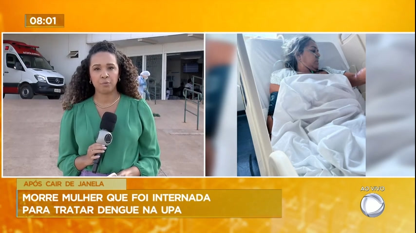 Vídeo: Morre mulher que foi internada para tratar dengue na UPA de Ceilândia (DF)