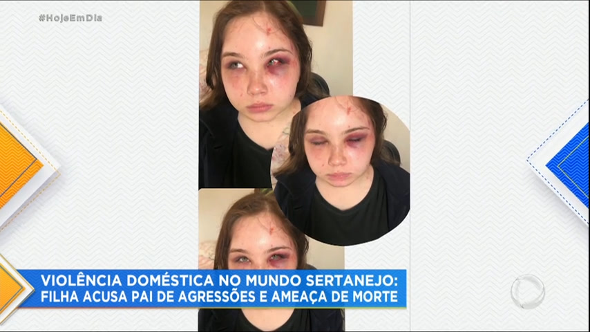 Vídeo: Filha acusa cantor sertanejo de agressões e ameaça de morte