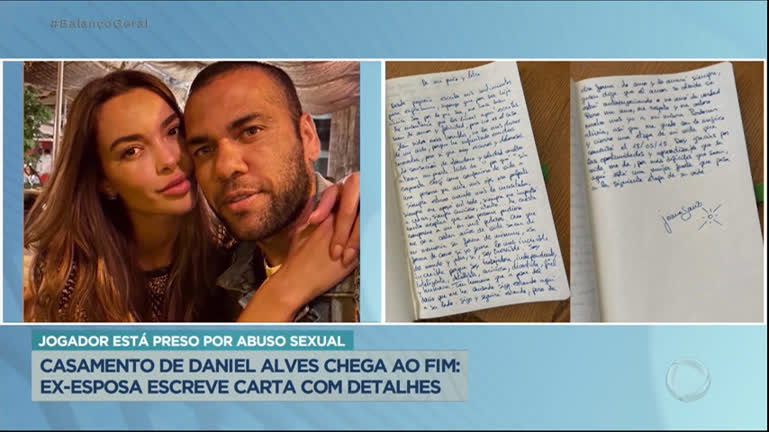 Vídeo: Joana Sanz publica carta anunciando fim do casamento com Daniel Alves