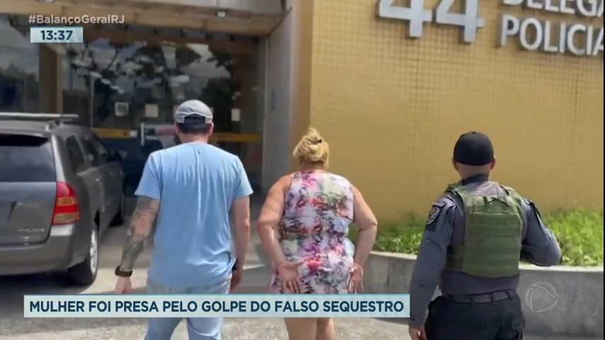 Vídeo: Mulher é presa por envolvimento com quadrilha que aplicava o golpe do falso sequestro no Rio