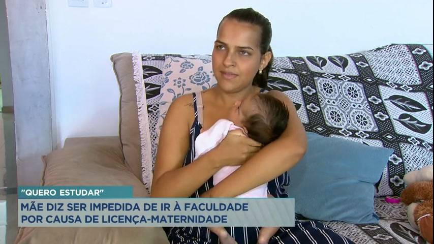 Vídeo: Mãe é proibida de frequentar aulas de faculdade em Ribeirão das Neves (MG)