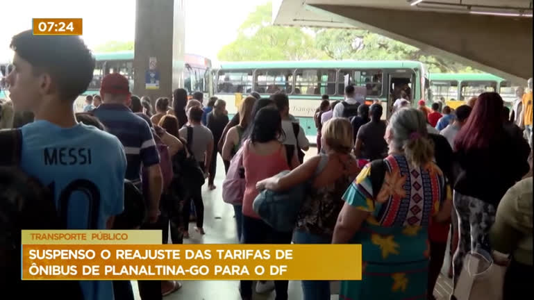 Vídeo: Justiça suspende reajuste nas passagens de ônibus de Planaltina (GO) para o DF