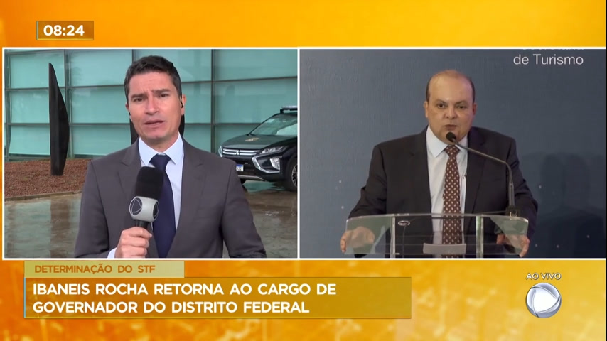 Vídeo: Ibaneis Rocha retorna ao cargo de governador do Distrito Federal