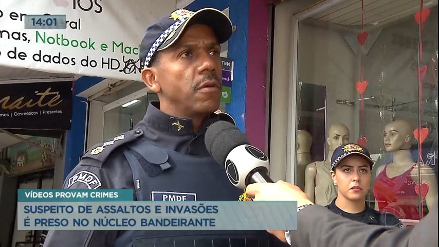 Vídeo: Suspeitos de assaltos e invasões é preso no Núcleo Bandeirante