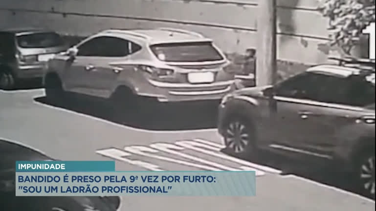 Vídeo: Homem furta produtos dentro de carro no Mineirão, em BH, e é preso em flagrante