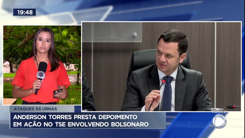 Vídeo: Torres presta depoimento em ação no TSE envolvendo Bolsonaro