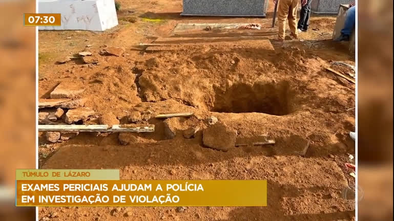 Vídeo: Polícia investiga violação do túmulo de Lázaro Barbosa
