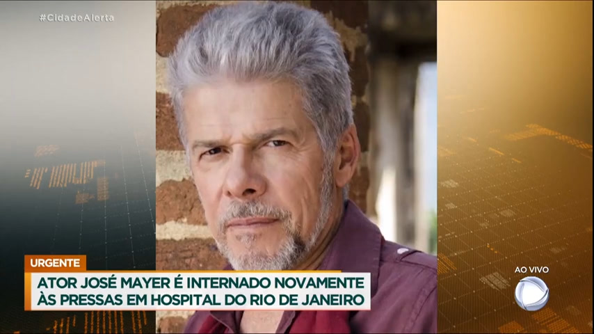 Vídeo: Ator José Mayer é internado no Rio de Janeiro