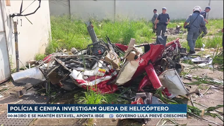 Vídeo: Polícia começa a investigar acidente com helicóptero que deixou quatro mortos em São Paulo