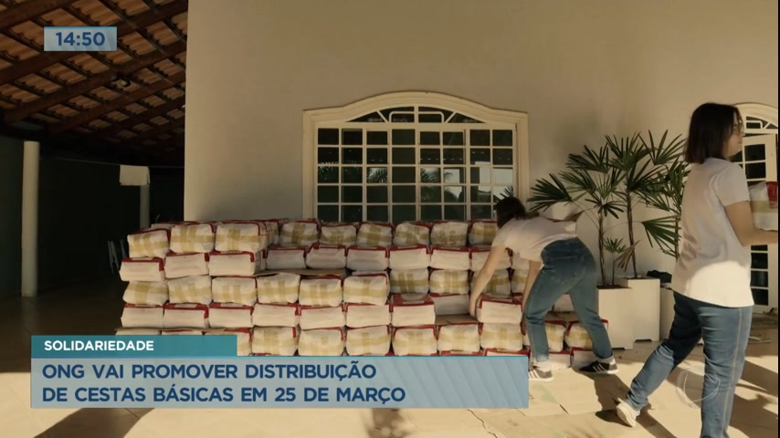 Vídeo: ONG promove ação no DF para distribuição de cestas básicas