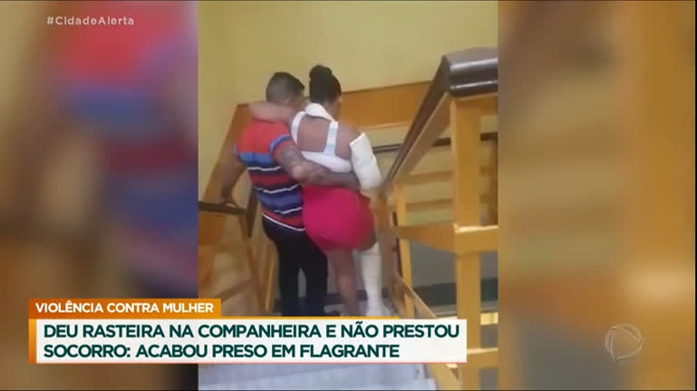 Vídeo: Homem é preso no Rio de Janeiro após espancar a companheira