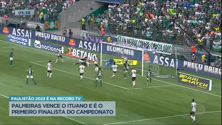 Vídeo: Palmeiras vence Ituano e se garante na final do Campeonato Paulista