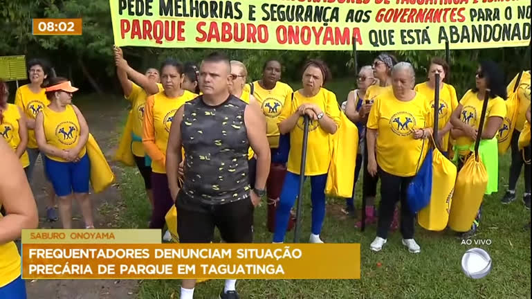 Vídeo: Frequentadores denunciam situação precária de parque em Taguatinga (DF)