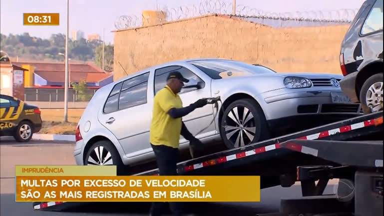 Vídeo: Multas por excesso de velocidade são as mais registradas em Brasília