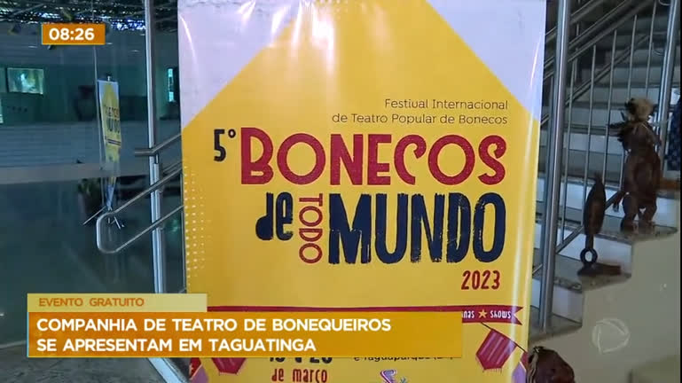 Vídeo: Bonecos de Todo Mundo reúne companhias de teatro nacionais e internacionais em Taguatinga (DF)