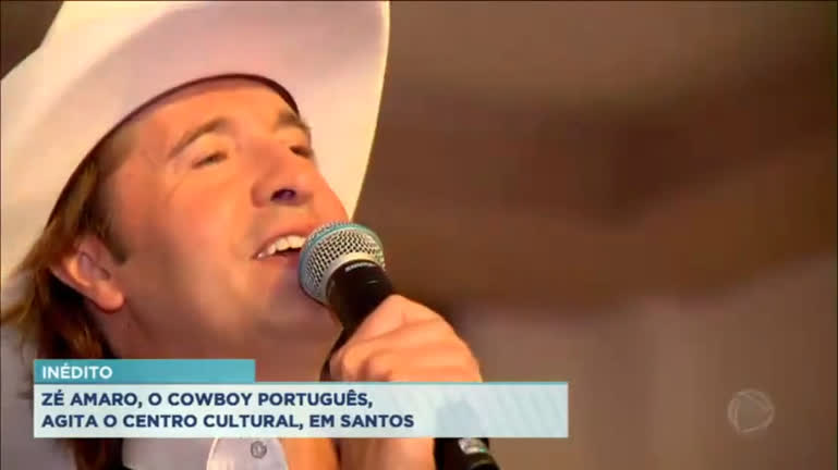 Vídeo: Show inédito do "Cowboy Português" agita Santos