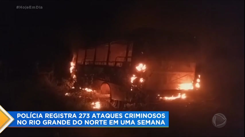 Vídeo: Onda de ataques no Rio Grande do Norte completa uma semana sem tréguas