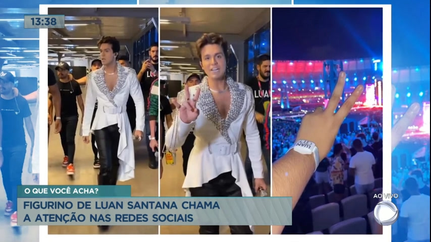 Vídeo: Figurino de Luan Santana chama atenção nas redes sociais