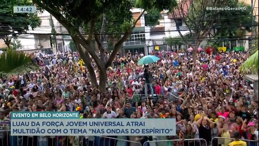 Vídeo: Luau da Força Jovem Universal atrai multidão em BH