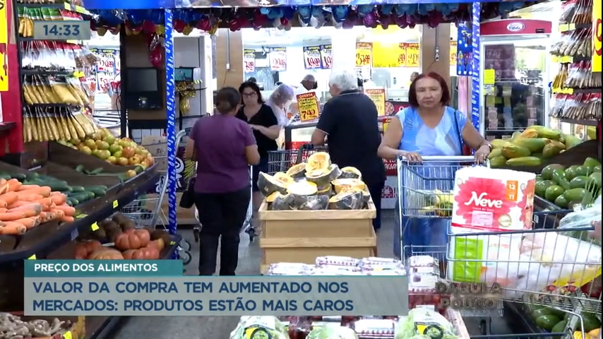 Vídeo: Valor das compras tem aumentado nos mercados do DF