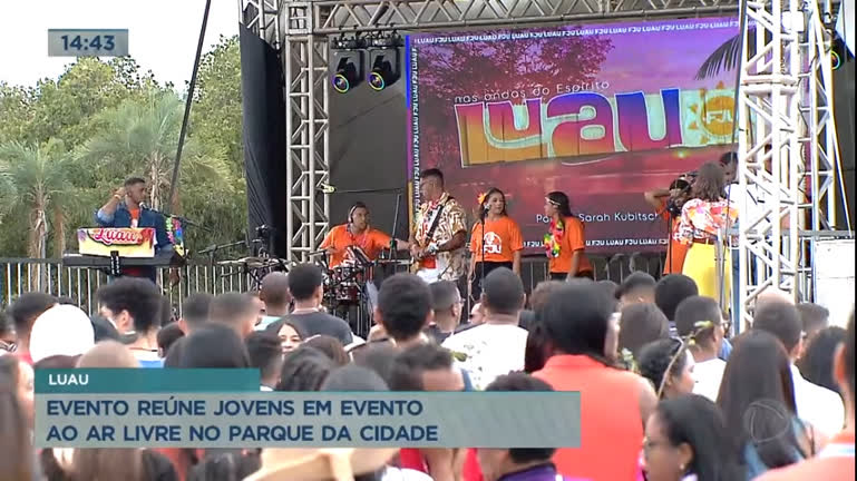 Vídeo: Evento reúne jovens em evento ao ar livre no Parque da Cidade