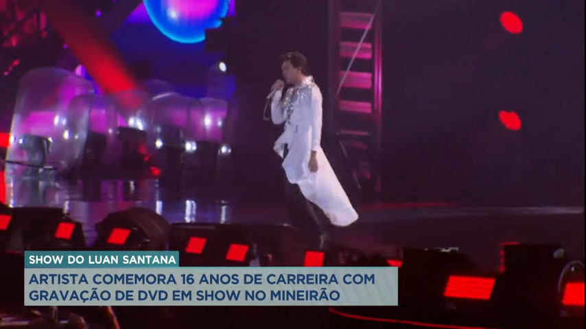 Vídeo: A Hora da Venenosa: Luan Santana realiza gravação de DVD no Mineirão, em BH