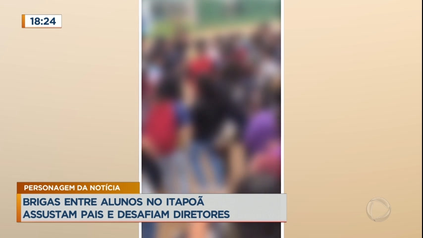 Vídeo: Brigas entre alunos no Itapoã assustam pais e desafiam diretores