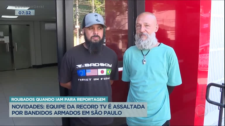 Vídeo: Polícia recupera moto de equipe da Record TV assaltada em SP