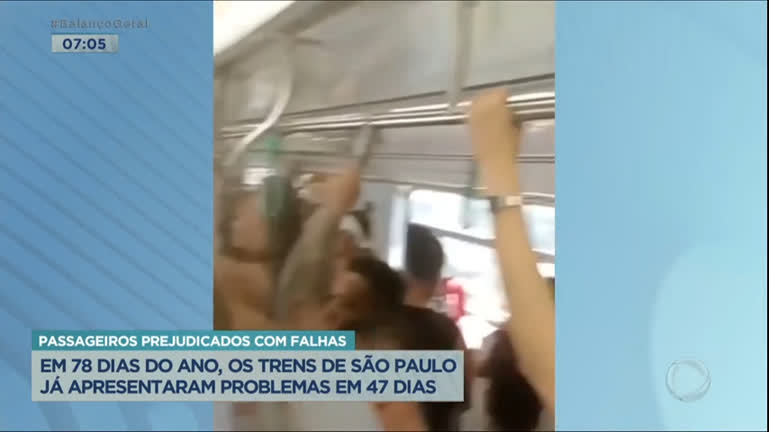 Vídeo: Falhas constantes irritam usuários do serviço de trens em São Paulo