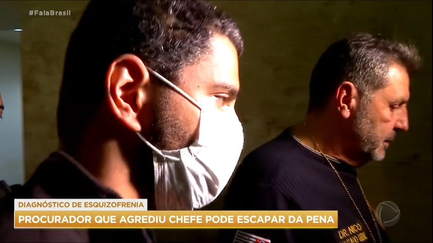 Vídeo: Peritos concluem que procurador que agrediu a chefe no interior paulista é esquizofrênico