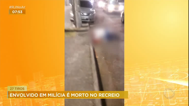 Vídeo: Miliciano é executado com 27 tiros na zona oeste do Rio