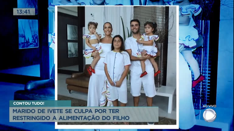 Vídeo: Marido de Ivete se culpa por ter restringido alimentação do filho