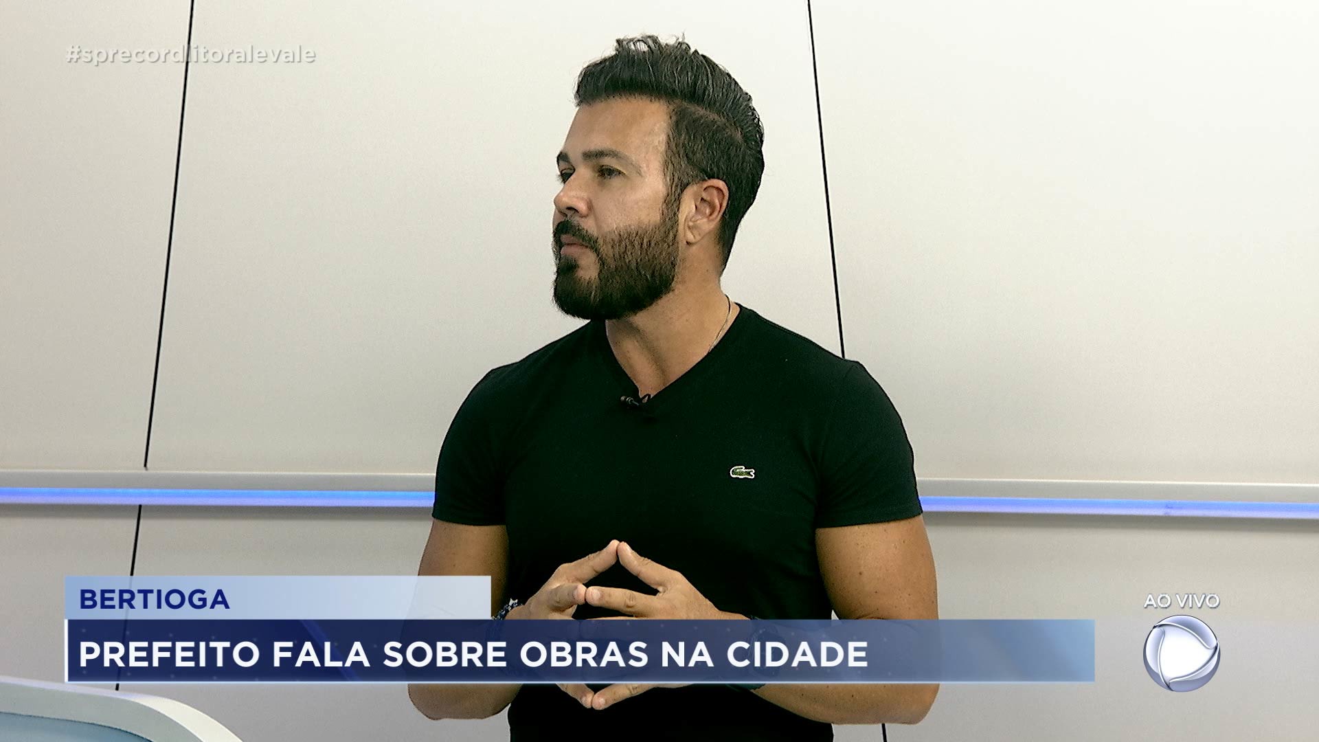 Vídeo: Prefeito de Bertioga Caio Matheus participa do Sp Record